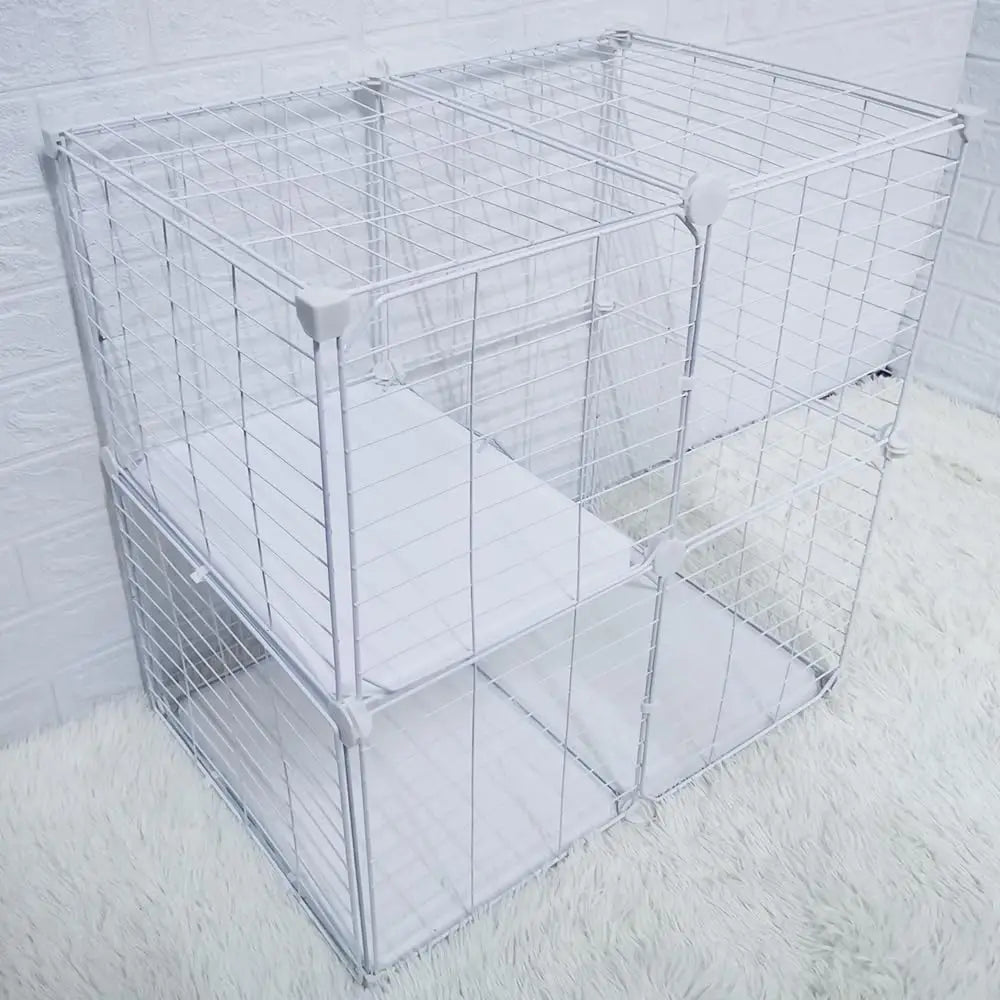 Indoor 2-Tier Cat Enclosure Pen
