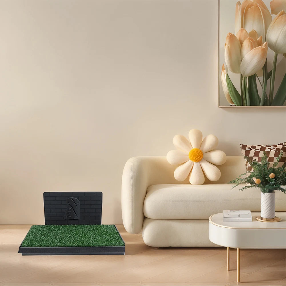 Washable Dog Grass Pad with Tray (For Indoor & Outdoor Use)