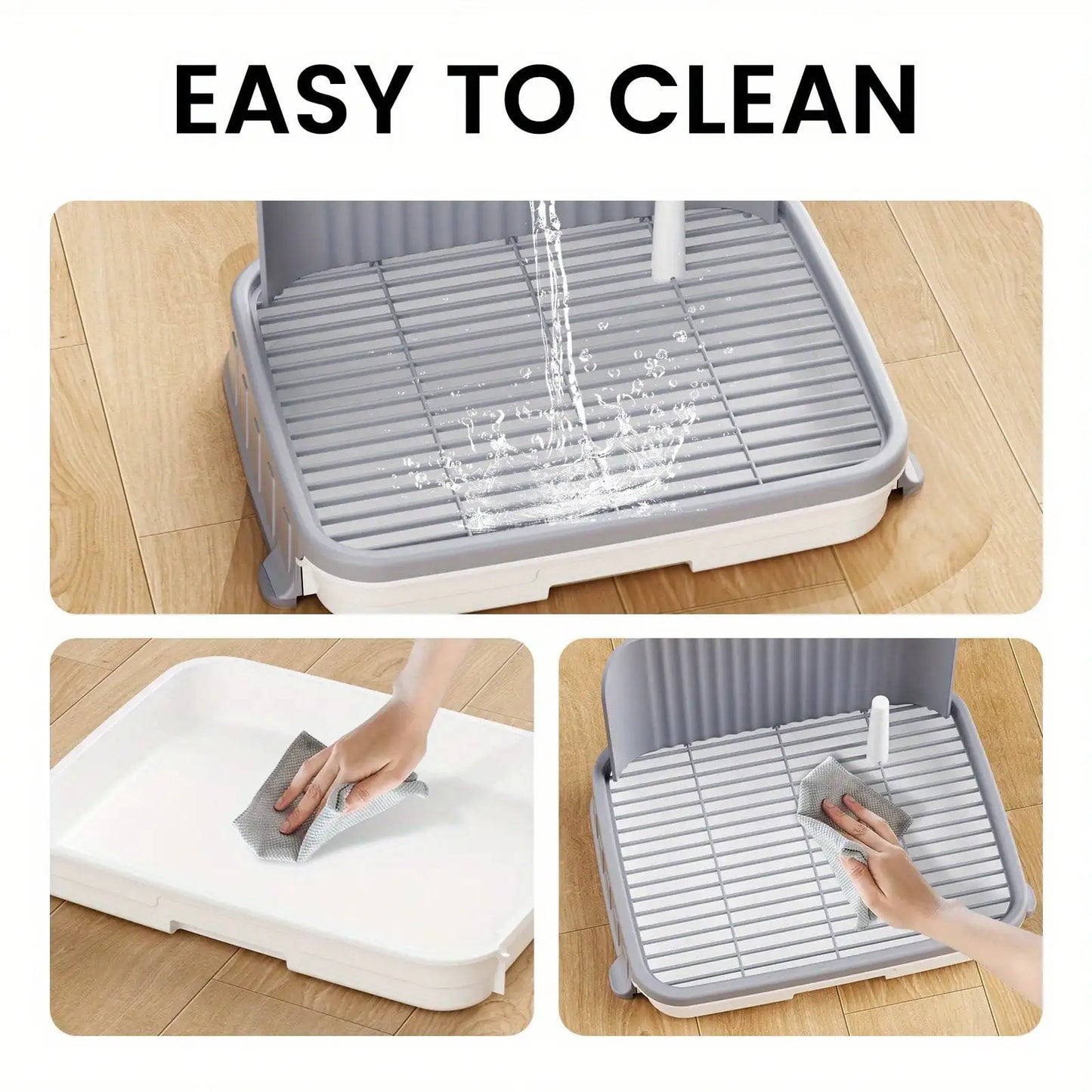 Leak-Proof Indoor Dog Potty Tray