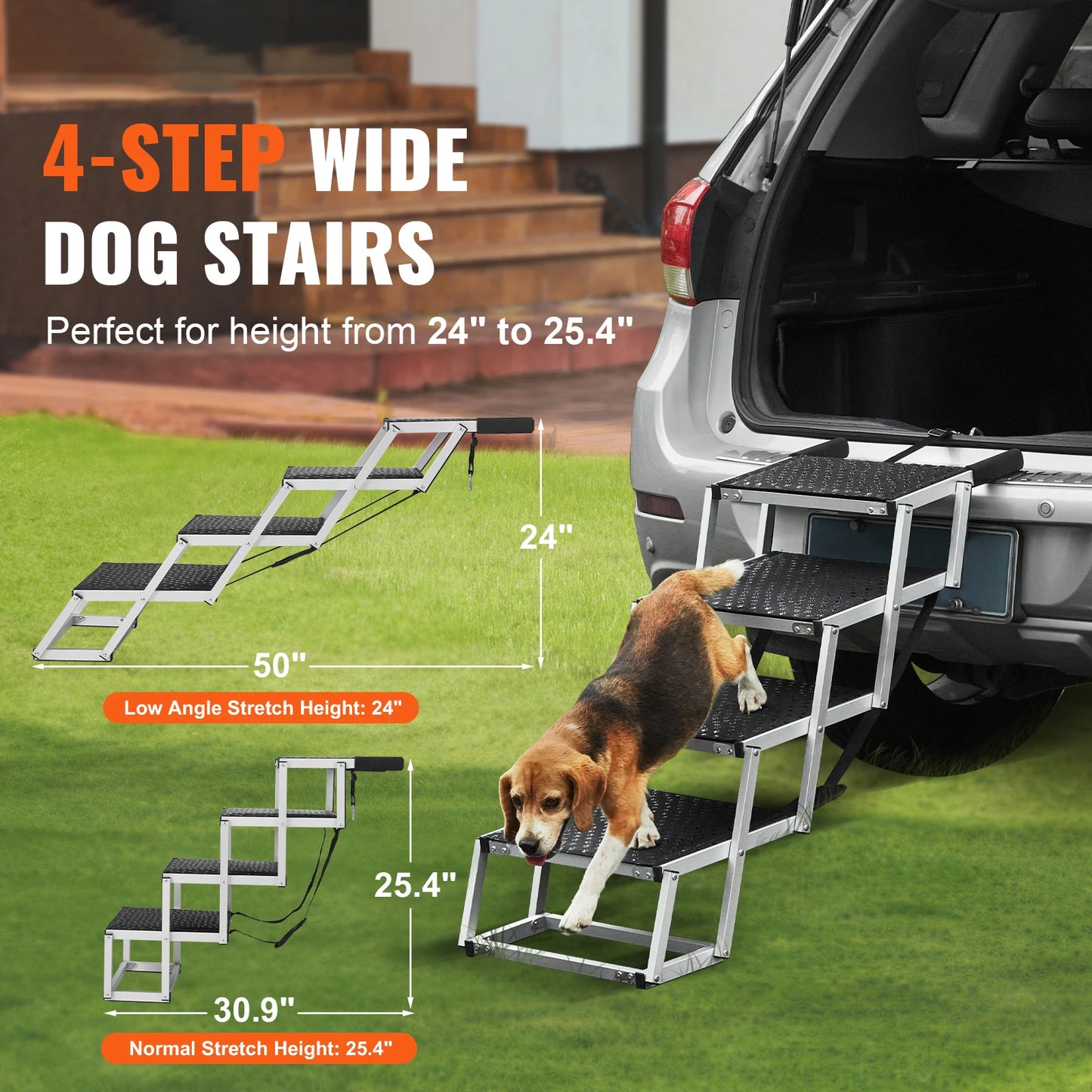 Foldable Dog Car Stairs