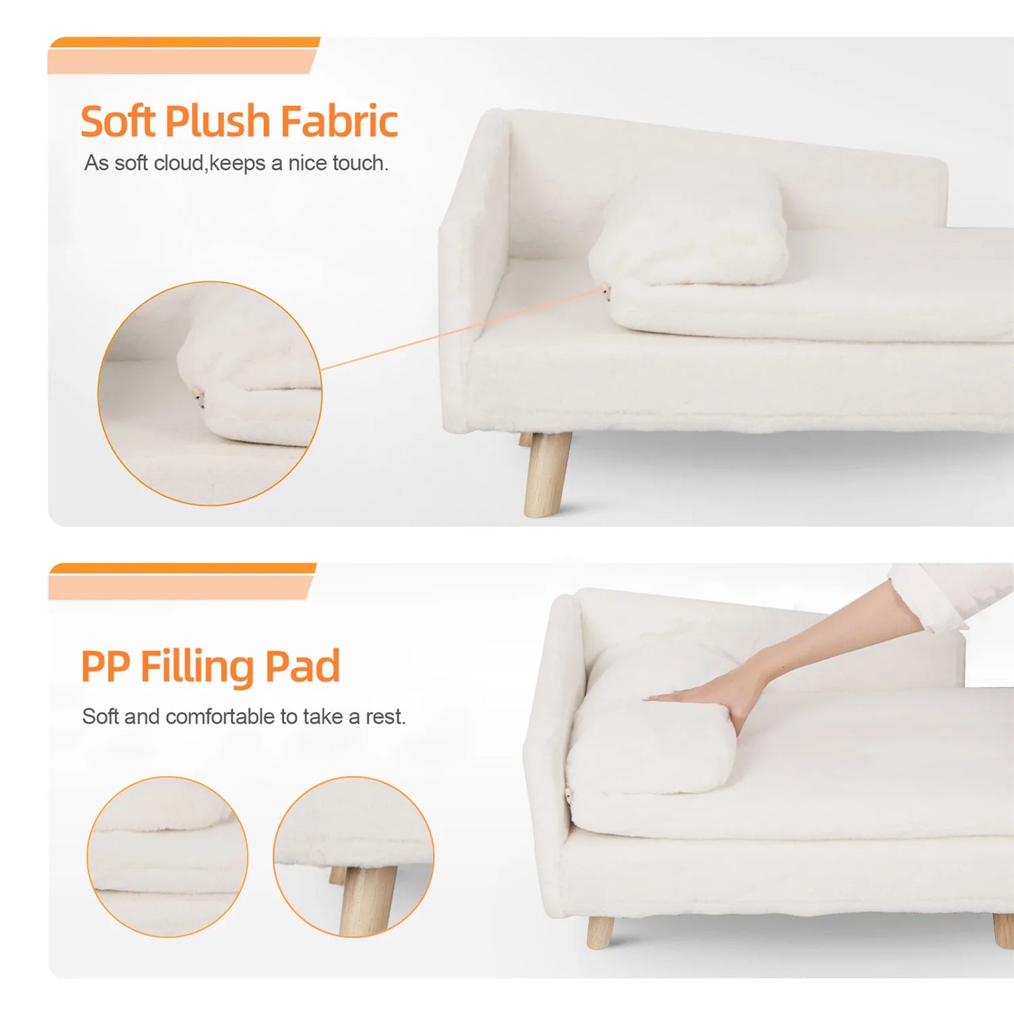 Minimalist Elevated Pet Sofa Bed