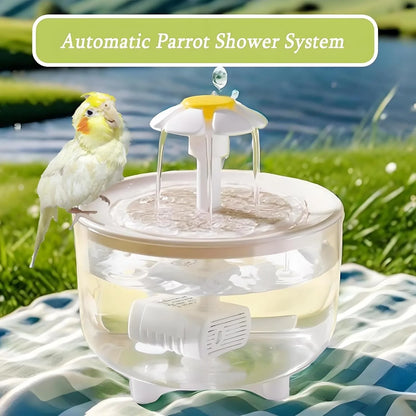 Bird Bath Fountain for Cages with Filter Pump