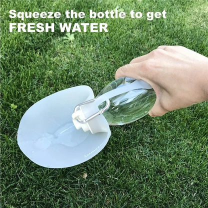 Portable 580ml Dog Water Bottle