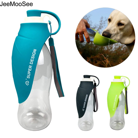 Portable 580ml Dog Water Bottle