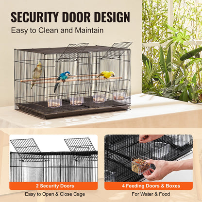 30-In Stackable Divided Bird Cage