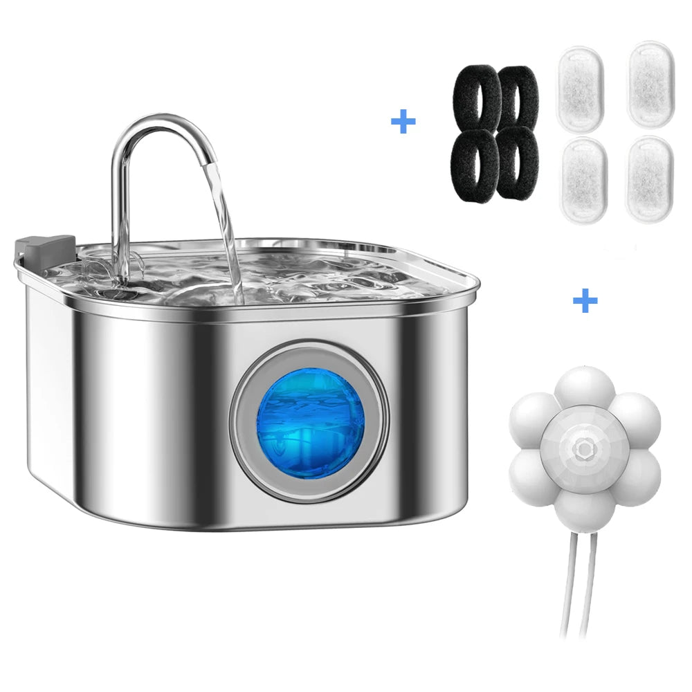Premium 3.2L Stainless Pet Water Fountain