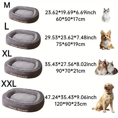 Washable Plush Dog & Cat Bed