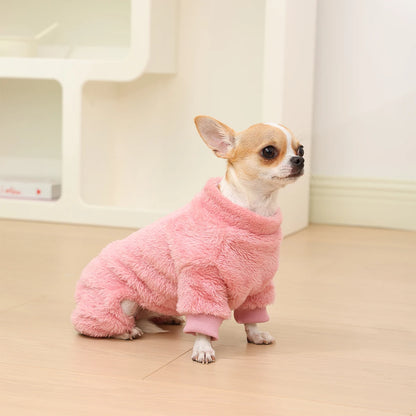 Soft Fleece Dog and Cat four-leg Jumpsuit