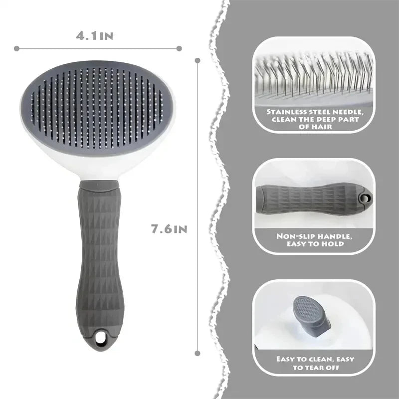 Self Cleaning Pet Hair Remover Brush