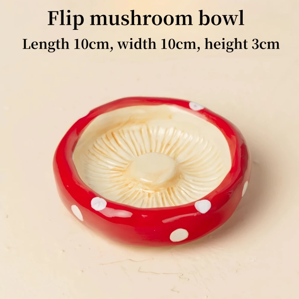 Mushroom Ceramic Hamster Accessories Set