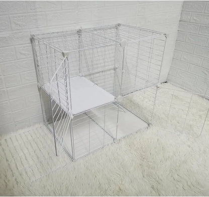 Indoor 2-Tier Cat Enclosure Pen