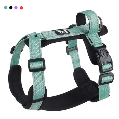 Reflective Adjustable Dog Harness with Optional Leash