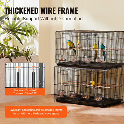 30-In Stackable Divided Bird Cage