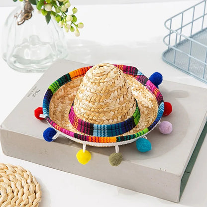 Mexico-Style Pet Sombrero Hat