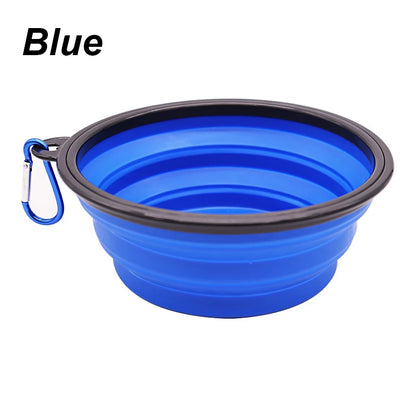 Collapsible Travel Pet Bowl with Carabiner