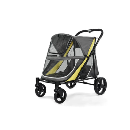 Heavy-Duty Pet Wagon Stroller (Foldable, Dual-Entry)