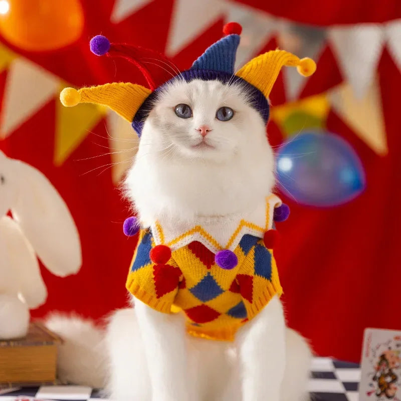 Jester Pet Sweater Costume