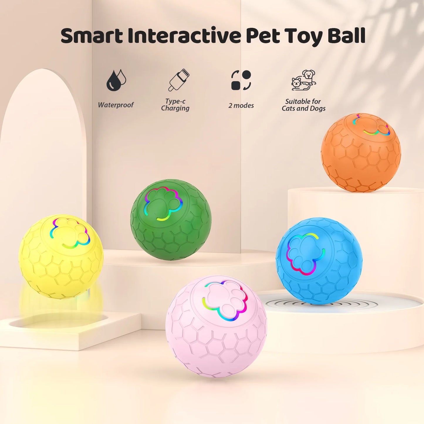 Rechargeable Interactive Dog Ball Toy
