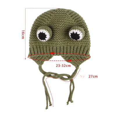 Dog and Cat Googly Eyes Winter Hat