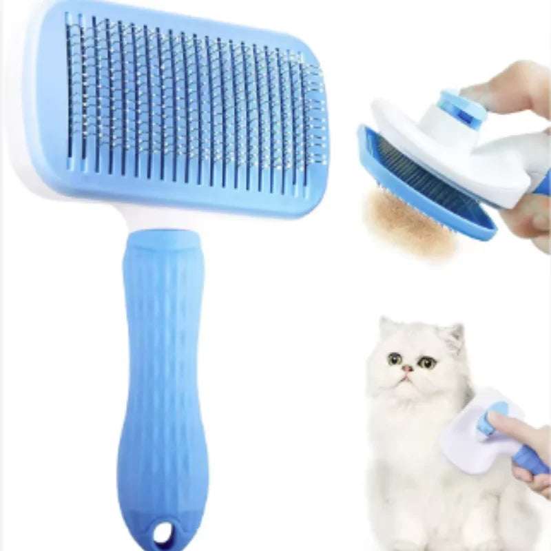 Self-Cleaning Pet Hair Remover Brush
