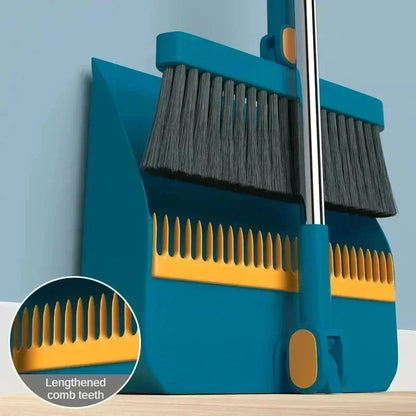 Long Handle Dustpan Broom Set