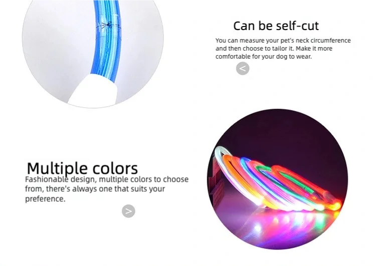 USB Rechargeable LED Dog Collar