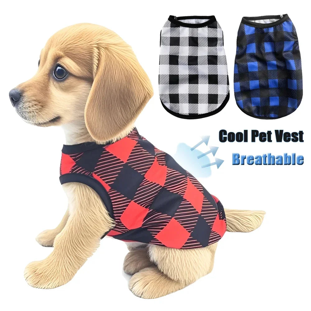 Plaid Summer Dog & Cat Vest