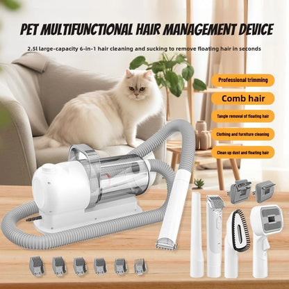 Pet Hair Trimmer & Vacuum Set