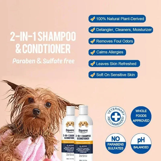 2-in-1 Gentle Pet Shampoo & Conditioner