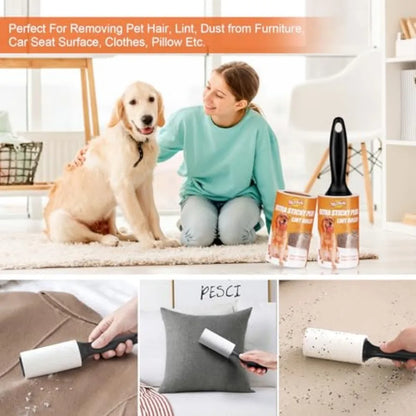Extra Sticky Pet Hair & Lint Roller 4-Pack