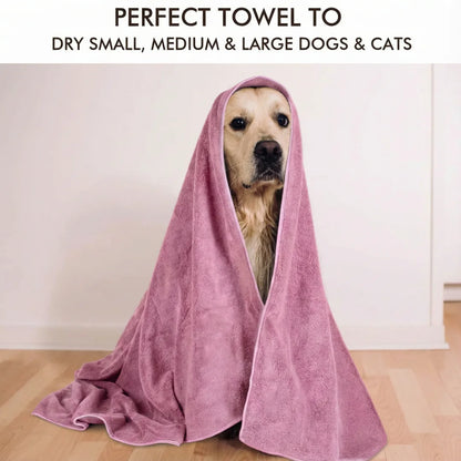 Soft Quick-Drying Dog & Cat Bath Towel
