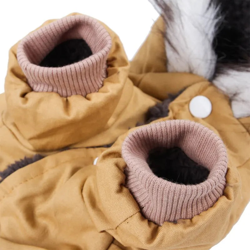 Hooded Winter Dog Coat