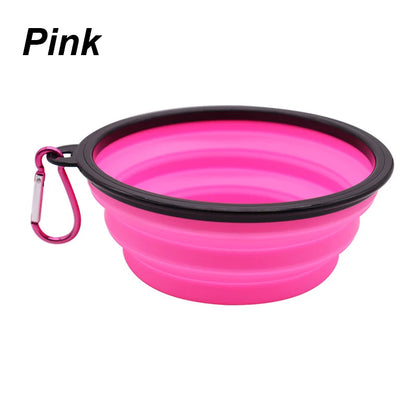Collapsible Travel Pet Bowl with Carabiner