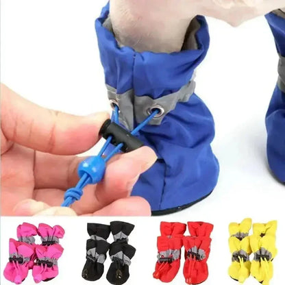 Waterproof Anti-Slip Dog Booties (4-Pack)
