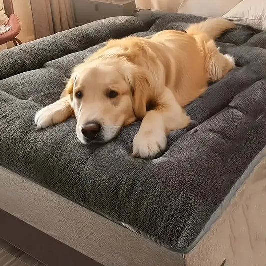 Plush Washable Pet Bed Mat for Dogs & Cats