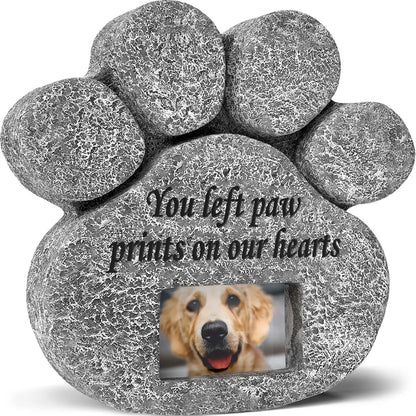 Pet Memorial Stone with Photo Frame Slot