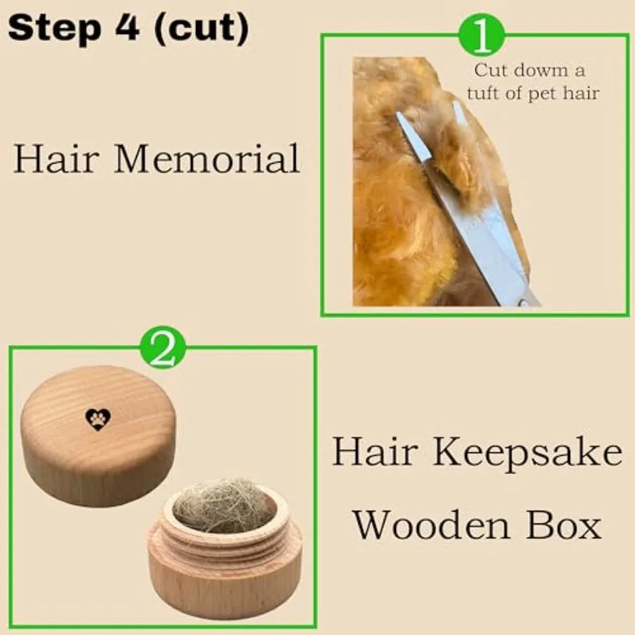 Handmade Pinewood Pet Memorial Casket Set