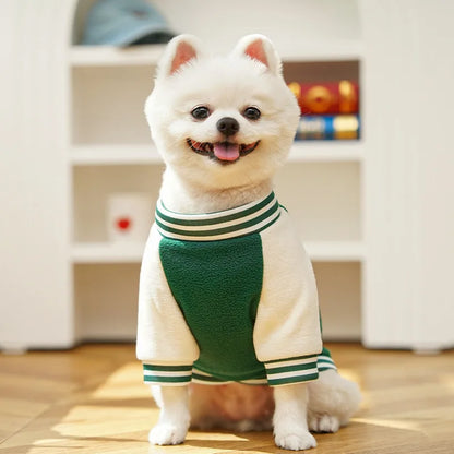 Cozy Fleece Dog Jacket with Built-In D-Ring