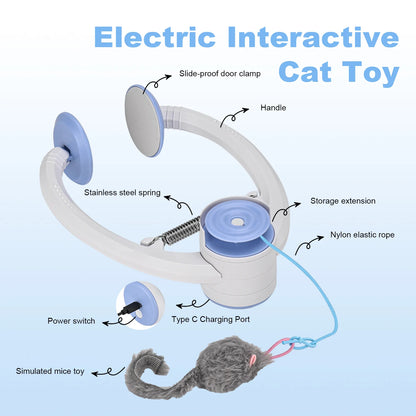 Rechargeable Door-Hanging Interactive Cat Toy