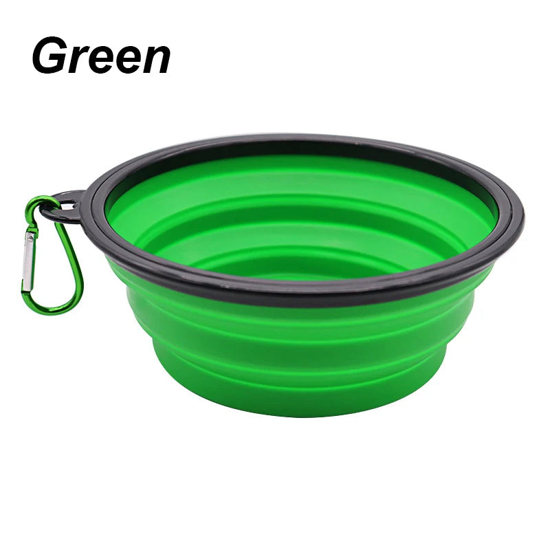 Collapsible Travel Pet Bowl with Carabiner