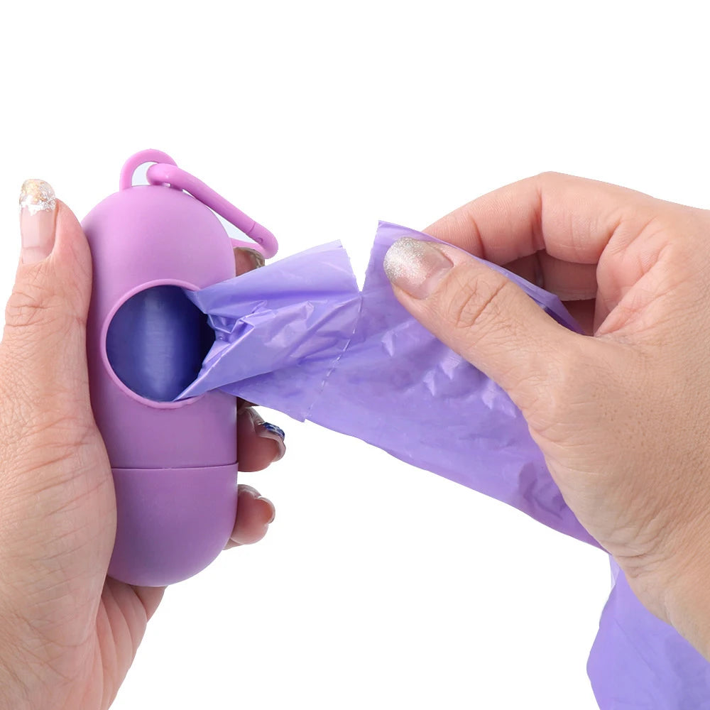 Portable Dog Waste Bag Dispenser with Bags