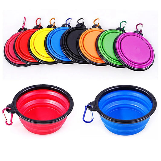 Collapsible Travel Pet Bowl with Carabiner