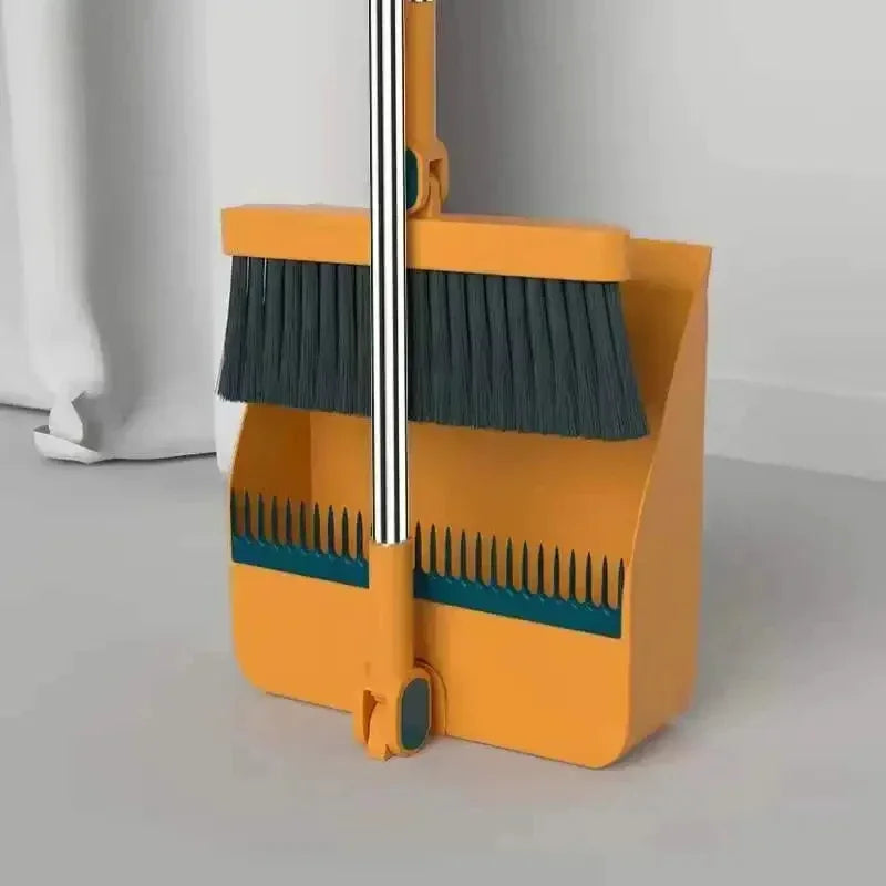 Long Handle Dustpan Broom Set