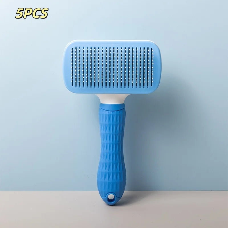 Self-Cleaning Pet Hair Remover Brush
