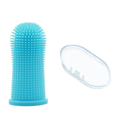 Soft Silicone Pet Finger Toothbrush with Case