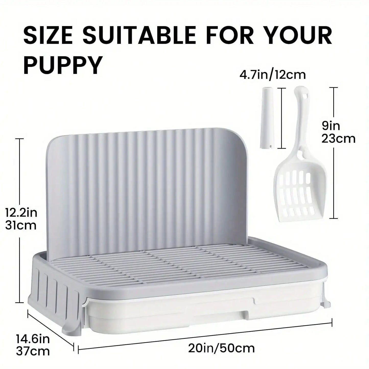 Leak-Proof Indoor Dog Potty Tray