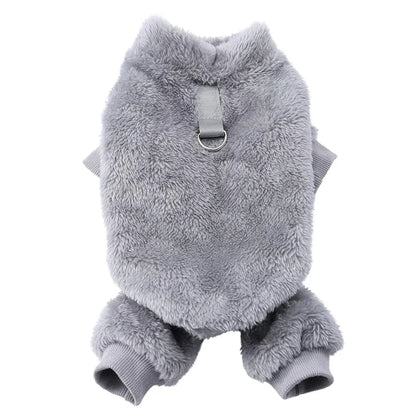 Soft Fleece Dog and Cat four-leg Jumpsuit