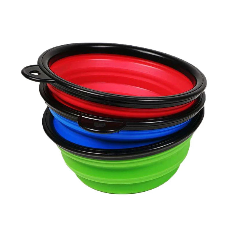 Collapsible Travel Pet Bowl with Carabiner