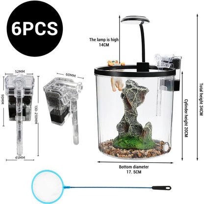1.5 Gallon Fish Tank Starter Kit (6-Piece Kit)