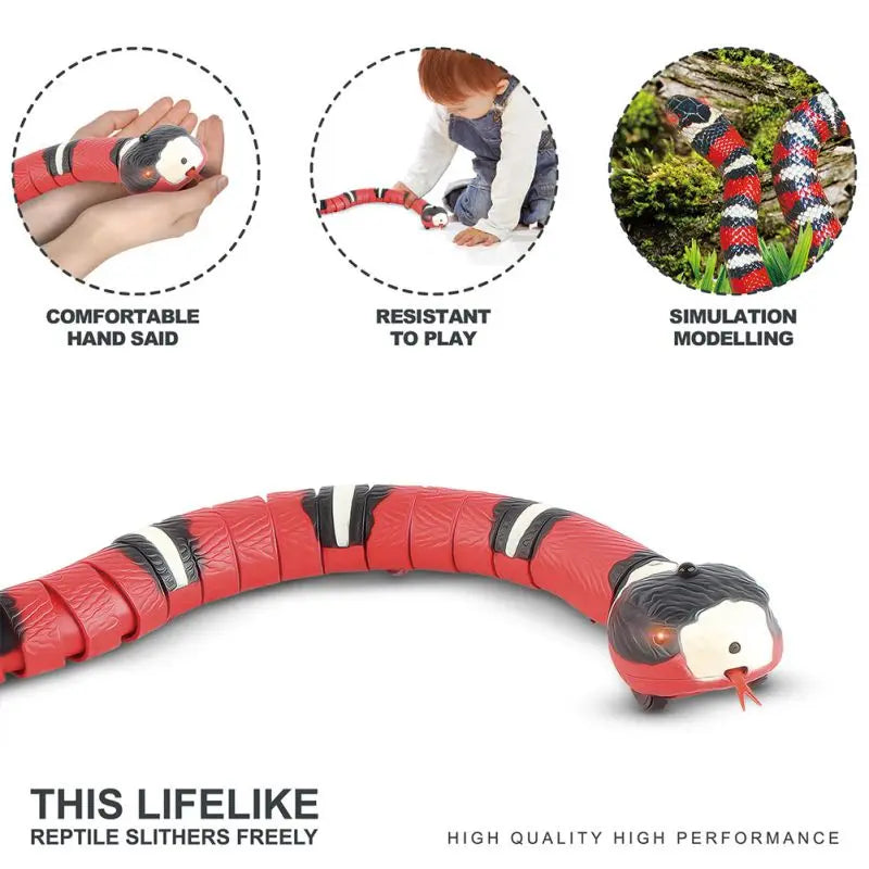 USB Rechargeable Smart Sensing Snake Cat Toy